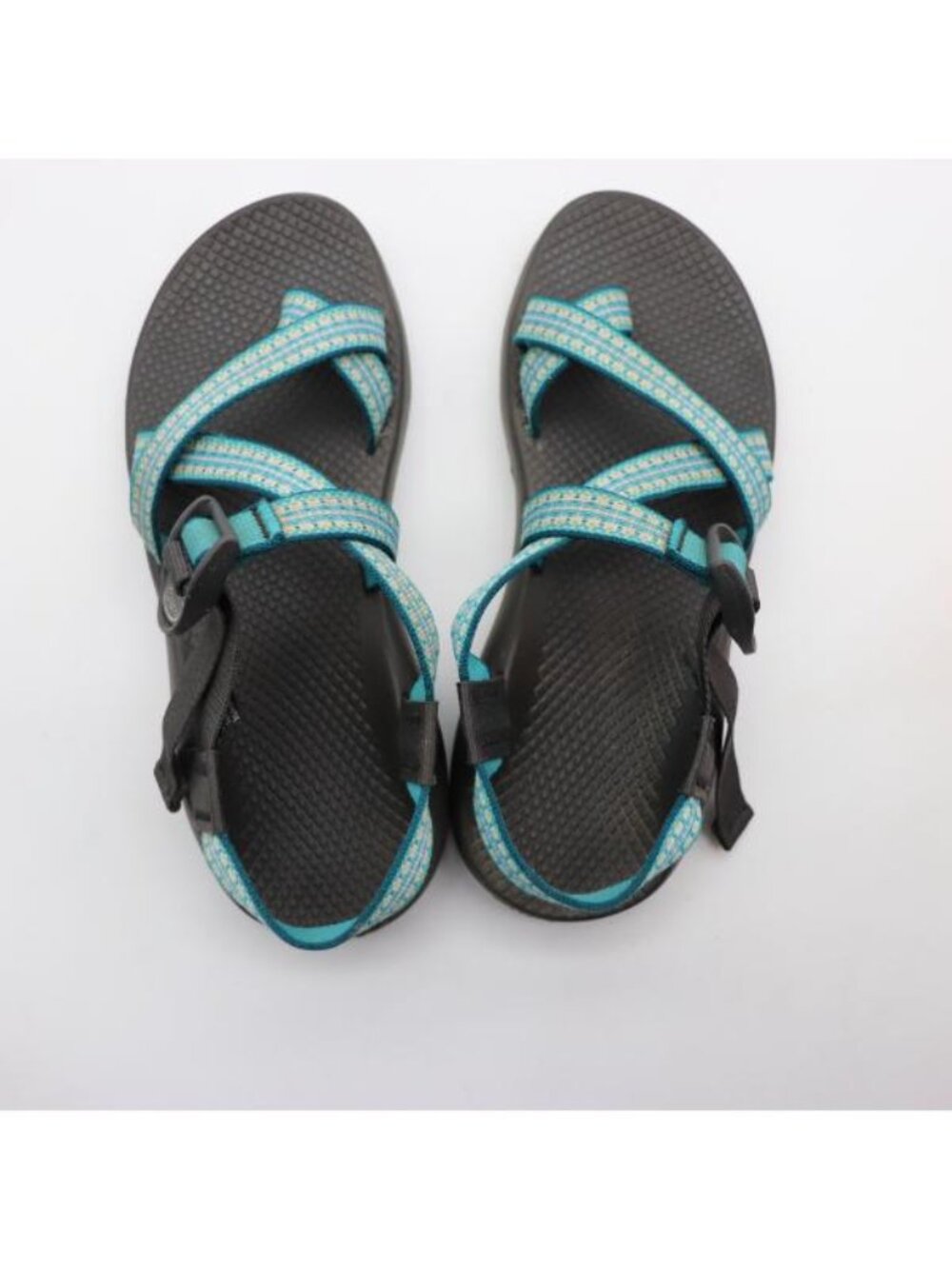 Chaco Z/2 Strap Sandals Women's Size 9 Blue White Sandals Adjustable Straps - Picture 7 of 9